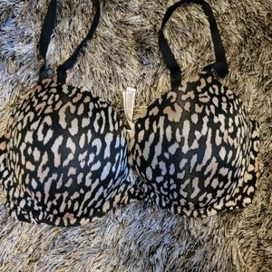 Victoria's Secret Animal Print Push Up Bra. Adds two cup sizes